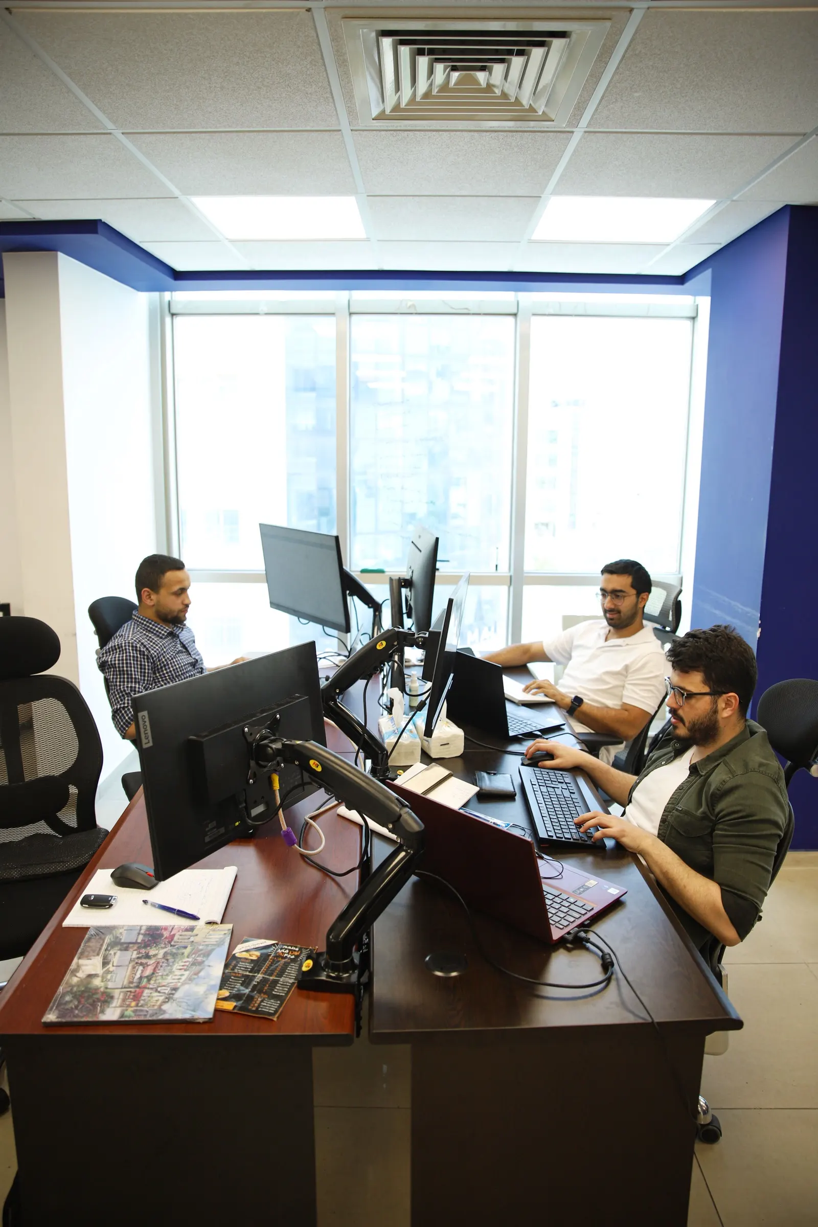 engineers at work in the ramallah office