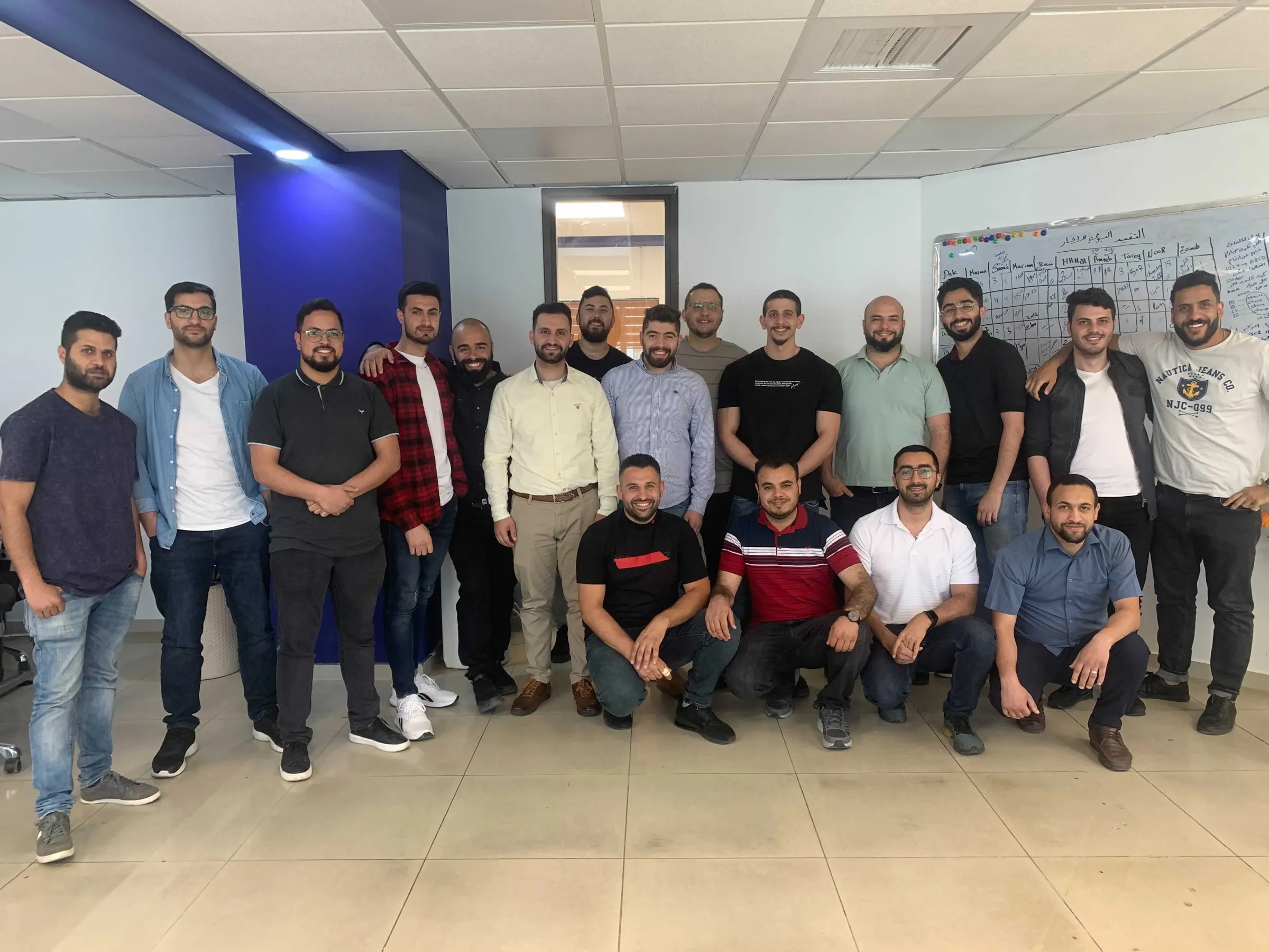 the engineering team in the office