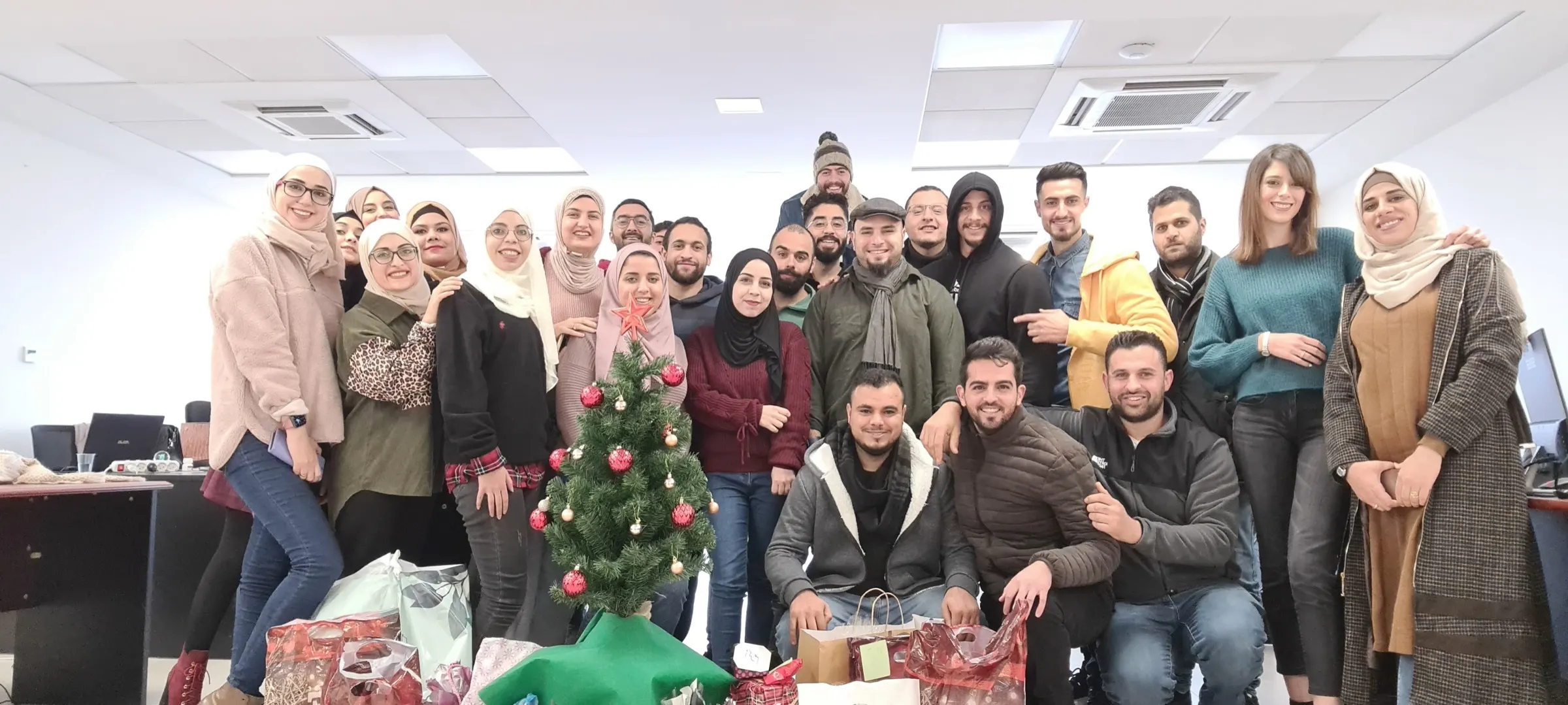 end of year celebration in the office